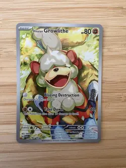 Pokemon TCG Hisuian Growlithe 181/167 Illustration Rare Twilight Masquerade NM - Image 1
