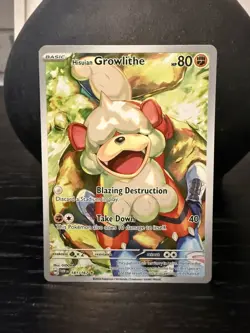 Hisuian Growlithe 181/167 Illustration Rare - Twilight Masquerade - Pokemon Card - Image 1