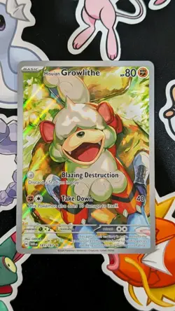 Pokemon TCG Hisuian Growlithe 181/167 Illustration Rare Twilight Masquerade NM - Image 1