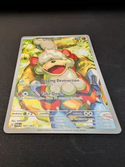 Pokemon TCG Hisuian Growlithe 181/167 Illustration Rare Twilight Masquerade NM - Image 2