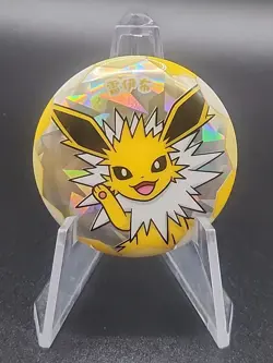 Pokemon TCGS-Chinese Exclusive Gem Pack Badge Jolteon Pin - Image 1