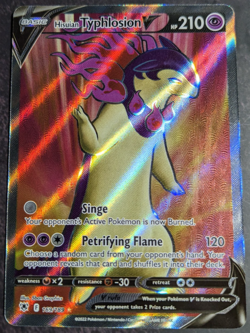 Pokemon TCG Hisuian Typhlosion V Full Art Ultra Rare Holo Card 169/189 - 2022 - Image 2