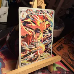 Ethan's Typhlosion 190/182 Destined Rivals Illustration Rare Pokemon TCG MINT - Image 2