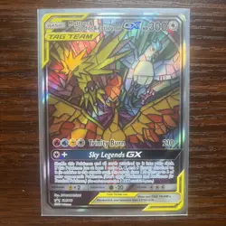 Moltres Zapdos Articuno GX TAG TEAM Full Art Holo SM210 300 HP Pokemon Card - Image 1