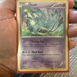 Pokemon TCG Azelf XY142 XY Black Star Promo Cosmos Holo Card NM #XY142 - Image 1