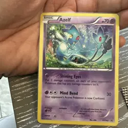 Pokemon TCG Azelf XY142 XY Black Star Promo Cosmos Holo Card NM #XY142 - Image 2