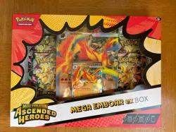 Pokemon TCG Ascended Heroes Mega Emboar EX Box - Image 1