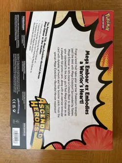 Pokemon TCG Ascended Heroes Mega Emboar EX Box - Image 4