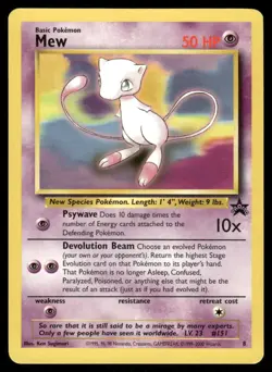 Pokemon Cards Mew 8 Wizards Black Star Promos Promo NM *3 - Image 1