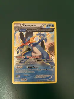 Pokemon TCG Swampert Holo Rare Card 36/160 Primal Clash RARE HALF ART - Image 1