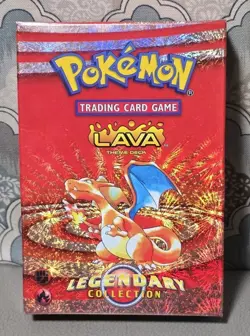 Pokemon Lava Theme Deck Legendary Collection Charizard Artwork EMPTY BOX - Image 1