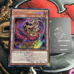 YuGiOh Legendary Fire King Ponix 25LP Emblazoned Secret Rare WC 2025 Limited Pac - Image 1