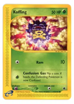 Koffing 114/165 Expedition Base Set Pokemon Card - Image 1