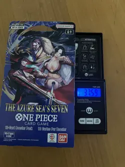 One Piece OP-14 The Azure Sea’s Seven Sleeved Booster Pack - Heavy - 37.59g 🔥🔥 - Image 1