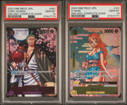One Piece Japanese Zoro-Juurou OP05-067 Nami OP06-101 Sequential PSA 10 - Image 1