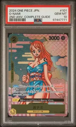 One Piece Japanese Zoro-Juurou OP05-067 Nami OP06-101 Sequential PSA 10 - Image 3
