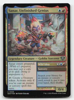 Sanar, Unfinished Genius 223 Secrets of Strixhaven Magic: The Gathering Foil NM - Image 1