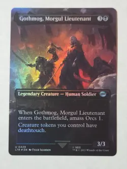 Gothmog, Morgul Lieutenant (Borderless) 429 The Lord of the Rings MTG Foil NM - Image 1