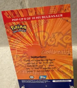 Bulbasaur - 2000 Topps Pokemon TV Animation Edition - Pop-Up #8 - BLUE LABEL - Image 5