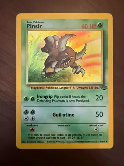 1999 Jungle Set Pinsir Holo 9/64 Rare WOTC Pokemon Card TCG Never Played - Image 1