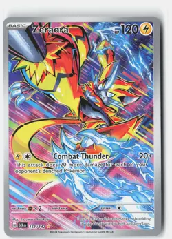 ZERAORA 151/142 ILLUSTRATION RARE STELLAR CROWN POKEMON NM - Image 1