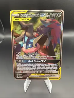 Pokemon TCG | Greninja & Zoroark GX 201/214 | TAG TEAM Full Art Ultra Rare LP - Image 1