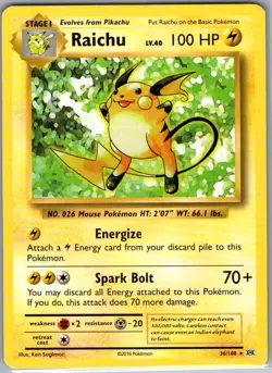 Raichu - 36/108 (XY Evolutions) 036/108 Non Holo - Pokemon Card - NM - Image 1