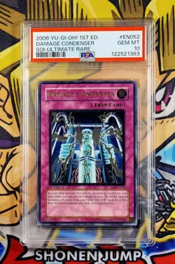 Yu-Gi-Oh DAMAGE CONDENSER 1st Shadow Infinity SOI-EN052 PSA 10 Ultimate Rare GEM - Image 1