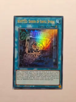 ☆ WANTED: Seeker of Sinful Spoils RA03-EN074 ULTRA RARE 1st Edition YuGiOh ☆ - Image 1