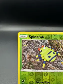 Pokemon TCG Spinarak Pokemon Go Peelable Ditto Reverse Holo Card 006/078 NM - Image 2