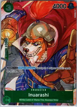 Inuarashi (Box Topper) OP01-034 English Romance Dawn - One Piece Card - NM - Image 1