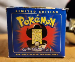 1999 BK Pokemon 23K Gold Plated Charizard with Authenticity Card Box Ball Case - Image 3