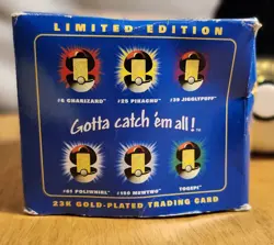 1999 BK Pokemon 23K Gold Plated Charizard with Authenticity Card Box Ball Case - Image 5