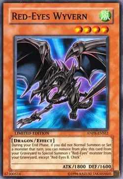 ANPR-ENSE2 Red-Eyes Wyvern Super Rare Limited Edition YuGiOh Card - Image 1