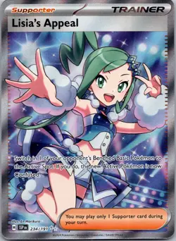 Lisia's Appeal 234/191 SV08: Surging Sparks Pokemon TCG Ultra Rare NM - Image 1