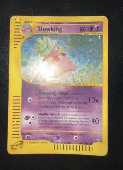 Pokemon Card-Slowking -H22/H32-Acquapolis-Holo-ENG- SWIRLS-LP - Image 5