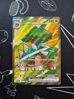Torterra EX 185/162 Pokemon TCG S&V Temporal Forces Ultra Rare English - Image 1