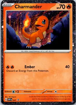 CHARMANDER (COSMOS HOLO) - 047 Holo Scarlet & Violet Promo - POKEMON NM/M - Image 1