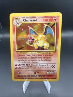 Pokemon TCG Charizard Base Set Holo Unlimited Rare - Image 1