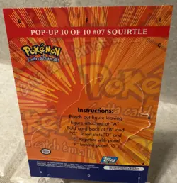 2000 Topps TV Animation Pokemon Series 3 Squirtle Pop-Up #10 - Image 5