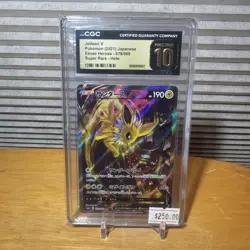 Pokemon Jolteon V Eevee Heroes Japanese Full Alt Art #079 CGC 10 Pristine - Image 1