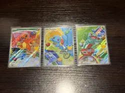 Pokemon First Partner Illustration Collection Series 1 Kanto Gen 1 Starters Set - Image 1