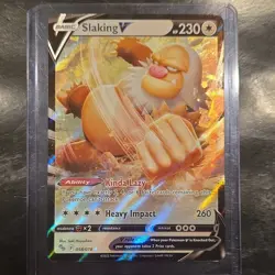 Pokemon Slaking V 058/078 Pokemon GO Full Art Ultra Rare Holo 230 HP Saki Hayas… - Image 1