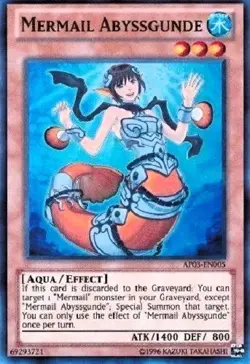 AP03-EN005 Mermail Abyssgunde Super Rare UNL Edition YuGiOh Card - Image 1