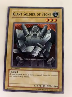 Yugioh Giant Soldier of Stone SDP -007 1st Edition - Image 1