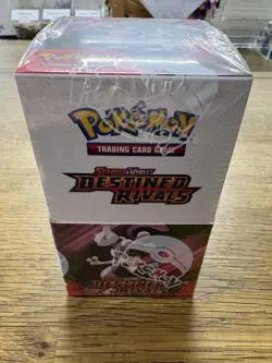 Pokemon Destined Rivals Half Booster Box 18 Packs SEALED - Image 1