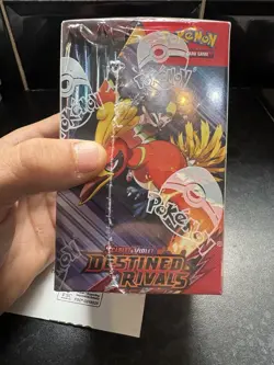 Pokemon Destined Rivals Sealed Half Booster Box, 18 Packs - Image 1