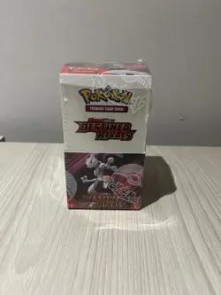 Pokemon TCG S&V Destined Rivals Half Booster Box 18 Packs, Sealed, Small Tear - Image 1