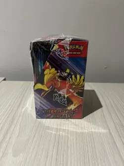 Pokemon TCG S&V Destined Rivals Half Booster Box 18 Packs, Sealed, Small Tear - Image 2