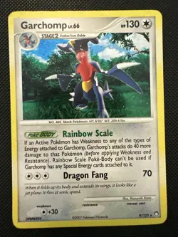 1x Garchomp 9/123 Holo Mysterious Treasures Diamond Pearl Pokemon Card - Image 1